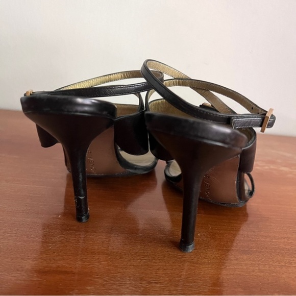 Givenchy 4G Logo Plaque Strappy Leather Heeled Sandals - Picture 8 of 8